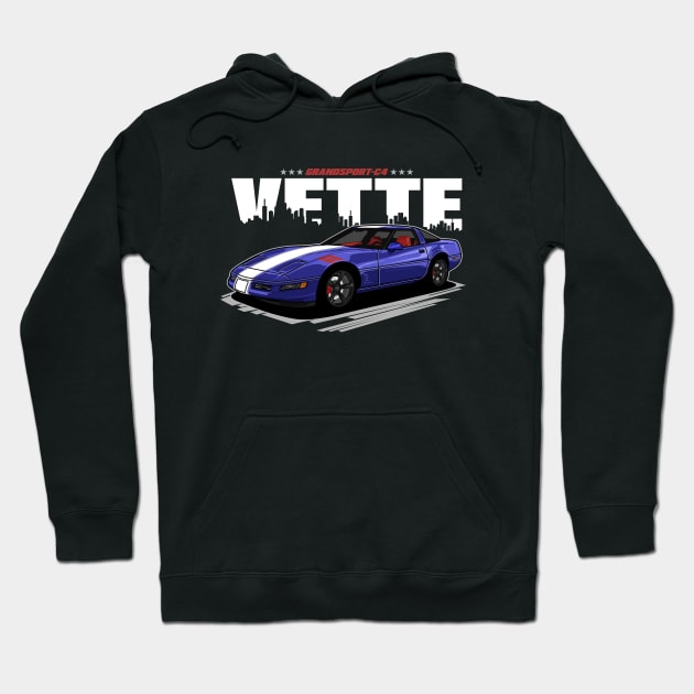 Corvette C4 Grand Sport Hoodie by WINdesign